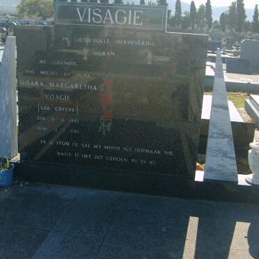 VISAGIE Susara Margaretha nee GREEVE 1943-198?