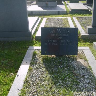 WYK Hendrik Johannes, van 1904-1972