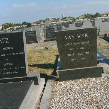 WYK Louis Jacobus, van 1895-1984 &amp; Maria Magdalena 1891-1976