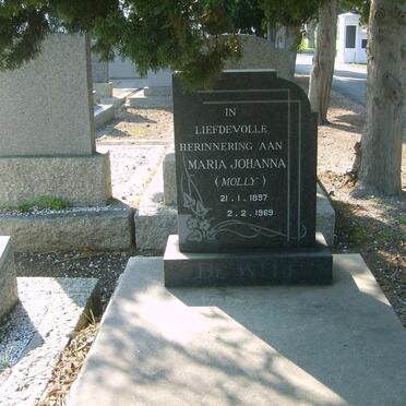 WITT Maria Johanna, de 1897-1967