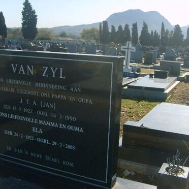 ZYL J.T.A., van 1922-1990 &amp; Ela 1922-2008