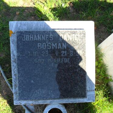 BOSMAN Johannes Daniel 1923-199?