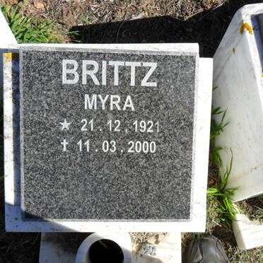 BRITTZ Myra 1921-2000