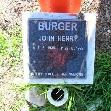 BURGER John Henry 1935-1999