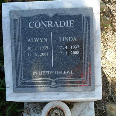 CONRADIE Alwyn 1939-2001 &amp; Linda 1937-2008