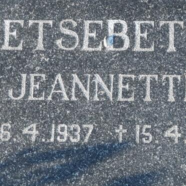 ETSEBETH Jeanette 1937-1992