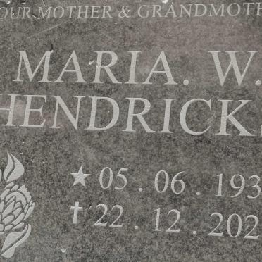 HENDRICKS Maria W. 1933-2020