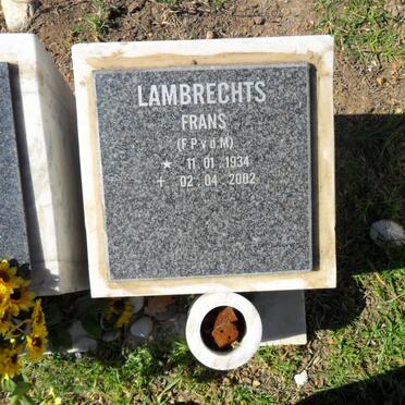 LAMBRECHTS F.P.v.d. M 1934-2002