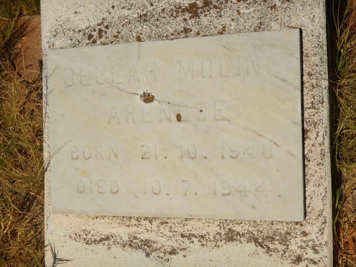 ARENDSE Beulah Moline 1940-1944