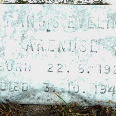 ARENDSE Francis Eveline 1924-1942