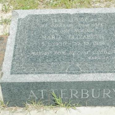 ATTERBURY Maria Elizabeth 1930-1961