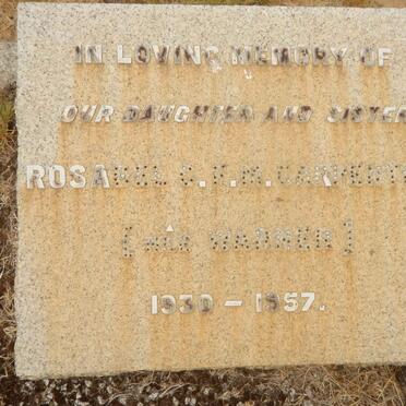 CARPENTER Rosabel C.F.M. nee WARNER 1930-1957