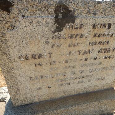 COETZEE Gerrit Gustav 1875-19?7 &amp; Caroline D.M. MAGSON 1879-196?