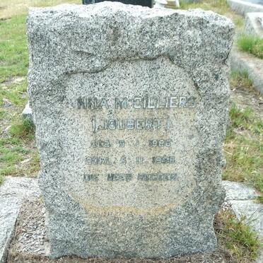 CILLIERS Anna M. nee JOUBERT 1886-1958