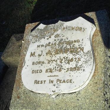 EKSTEEN M.J.A. 1875-1952