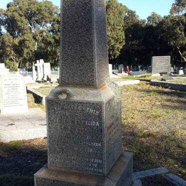 FAURE Pieter Hendrik 1850-1923 :: POTGIETER Aletta Gertruida voorheen FAURE nee VAN DER WESTHUYZEN -1935