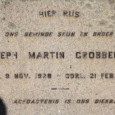 GROBBELAAR Joseph Martin 1928-1941