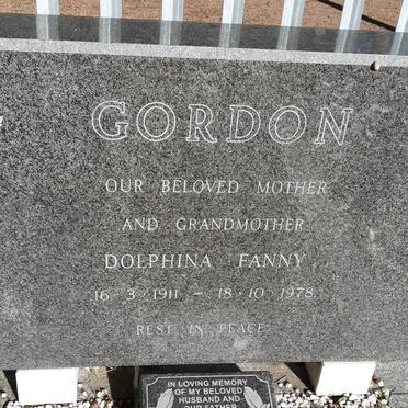 GORDON Jacobus 1911-1977 &amp; Dolphina Fanny 1911-1978