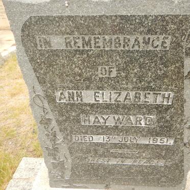HAYWARD Ann Elizabeth -1951