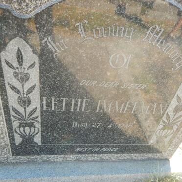 IMMELMAN Lettie -1948