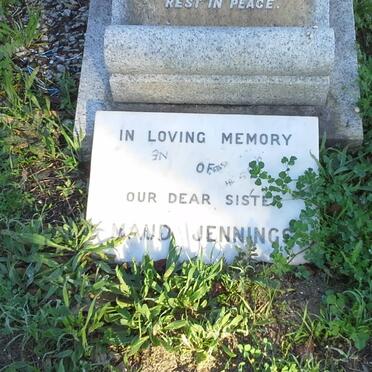 JENNINGS Samuel George -1945 &amp; Beatrix -1954 :: JENNINGS Maud