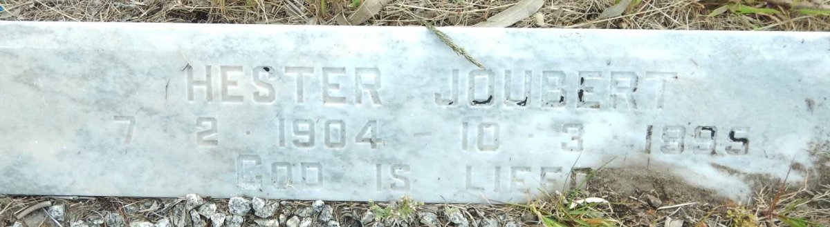 JOUBERT Hester 1904-1995