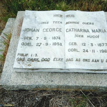 MALHERBE Johan George 1874-1958 &amp; Catharina Maria HUGO 1877-1963