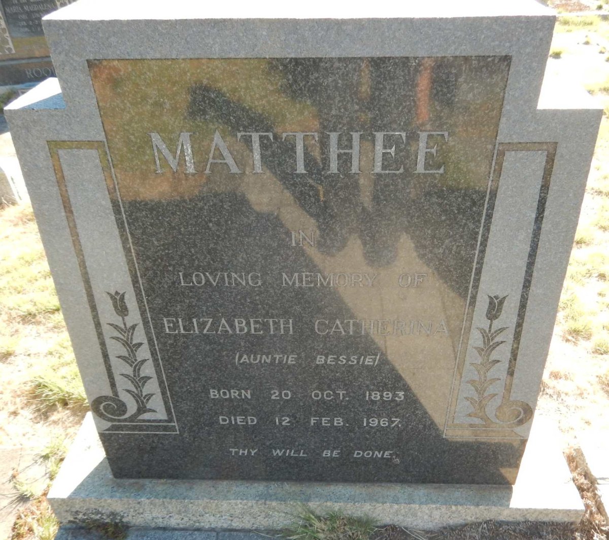 MATTHEE Elizabeth Catherina 1893-1967