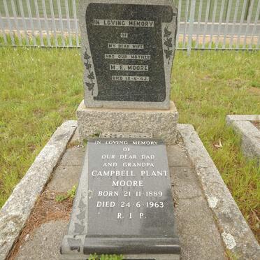 MOORE Campbell Plant 1889-1963 &amp; M.E. -1942