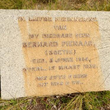 PIENAAR Petrus Jacobus 1882-1933 :: PIENAAR Bernard 1914-1939