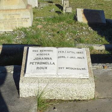 ROUX Johanna Petronella 1882-1963