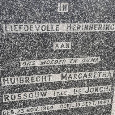 ROSSOUW :: DE JONGH