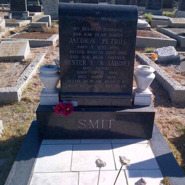 SMIT Jacobus Petrus 1898-1959 &amp; Hester E.A. TOLMAY 1906-1978