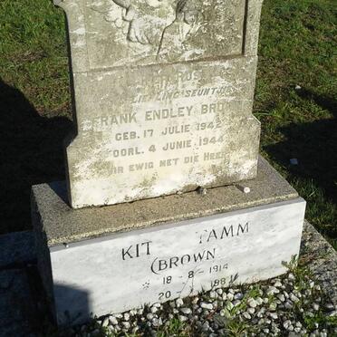 TAMM Kitty nee BROWN 1914-1987 :: BROWN Frank Endley 1942-1944