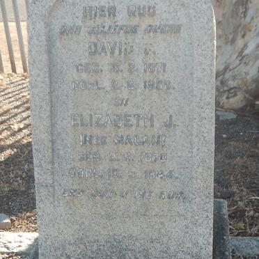 TOIT David, du 1871-1958 &amp; Elizabeth J. MALAN 1870-1944