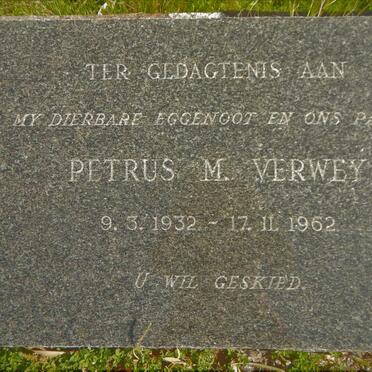 VERWEY Petrus M. 1932-1962