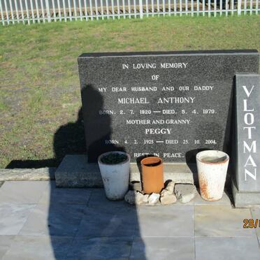 VLOTMAN Michael Anthony 1920-1970 &amp; Peggy 1925-2004