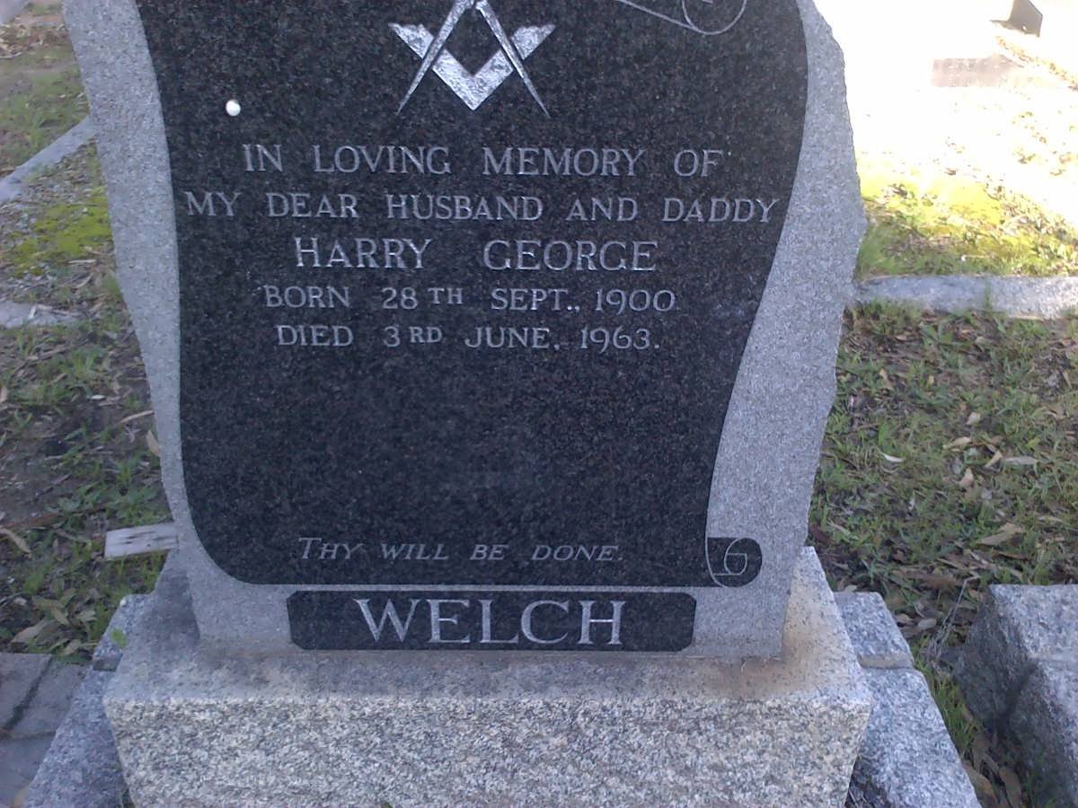 WELCH Henry George 1900-1963