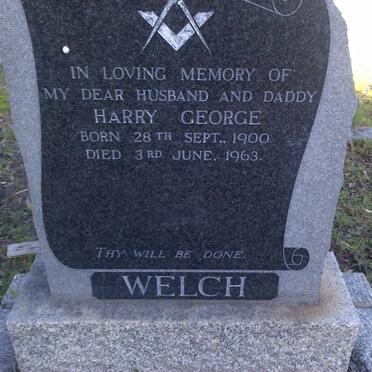 WELCH Henry George 1900-1963
