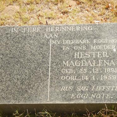 WAAL Hester Magdalena, de nee ROUX 1881-1959