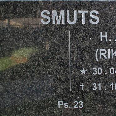 SMUTS H.A. 1933-2004