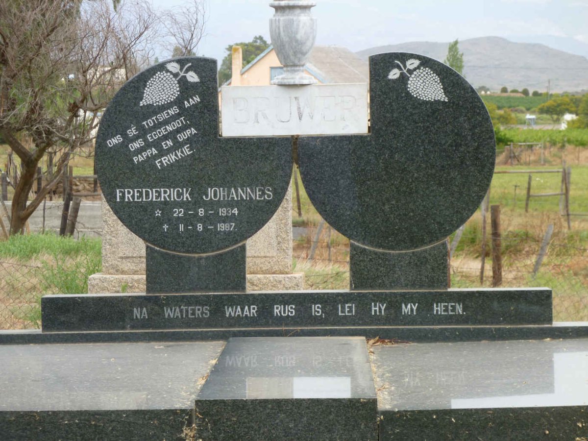 BRUWER Frederick Johannes 1934-1987