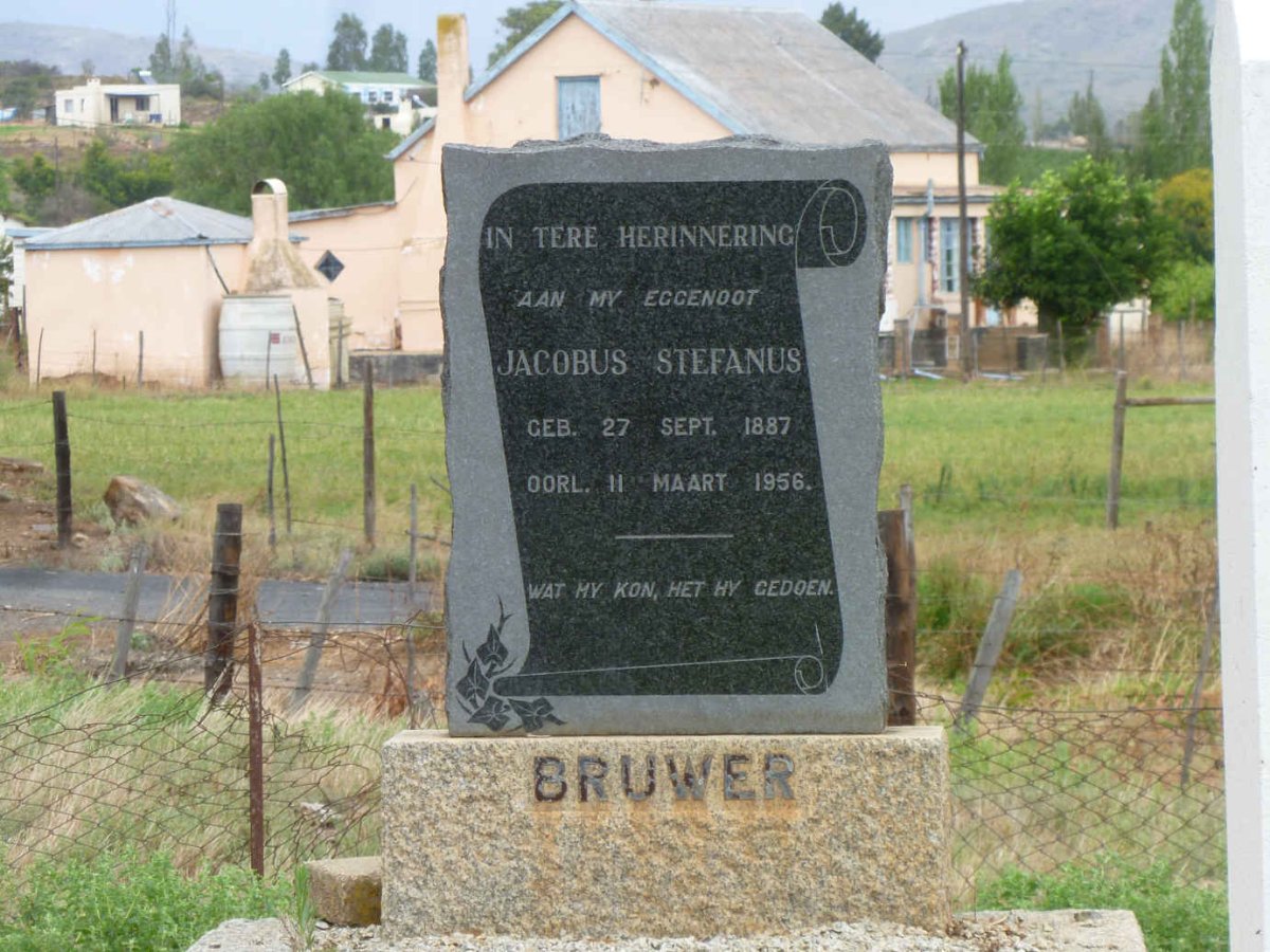 BRUWER Jacobus Stefanus 1887-1956