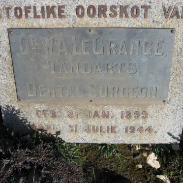GRANGE W.A., le 1899-1944