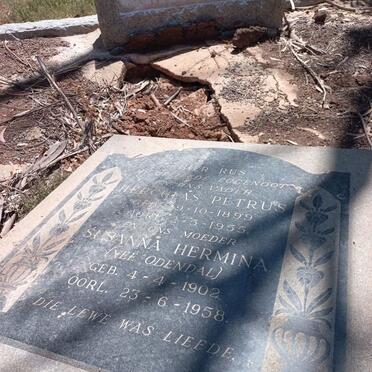 SCHOONWINKEL Herculas Petrus 1899-1955 & Susanna Hermina Odendal 1902-1958