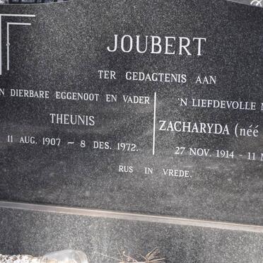 JOUBERT Theunis 1907-1972 &amp; Zacharyda STREICHER 1914-2001