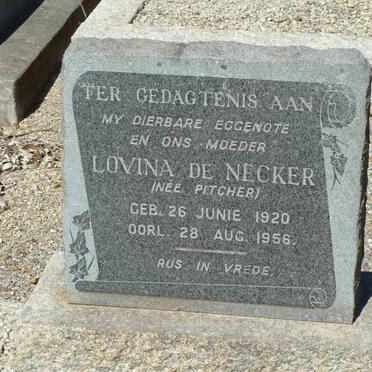 NECKER Lovina, de nee PITCHER 1920-1956