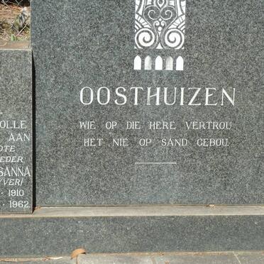 OOSTHUIZEN Gert Corneluis 1908-1979 &amp; Johanna Susanna nee v.d. VYVER 1910-1962