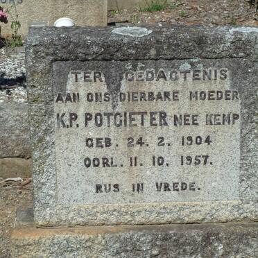 POTGIETER K.P. nee KEMP 1904-1957