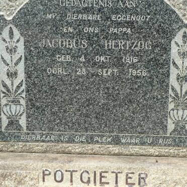 POTGIETER Jacobus Hertzog 1916-1956